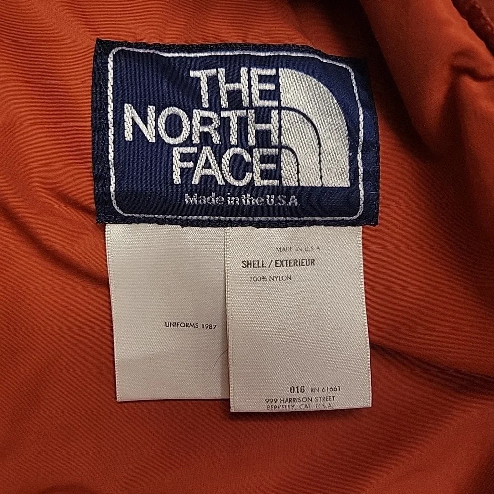 VTG The North Face Jacket Mens Large Orange National Ski‎ Patrol Made In USA